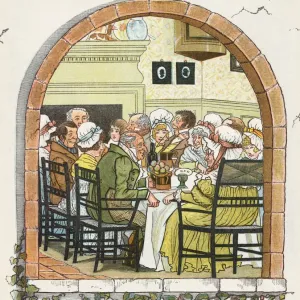 Regency period people at dinner Regency period people at dinner