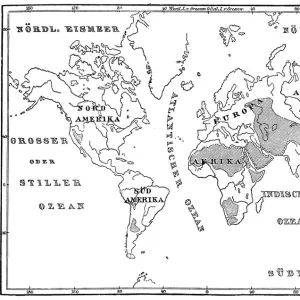 The regions of the earth without closure to the sea