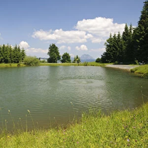 Reservoir on the Kitzbueheler Horn, St. Johann, Tyrol, Austria, Europe