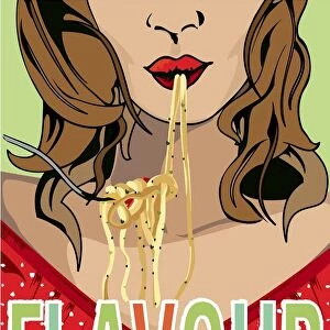 Retro Italian Flavour Poster