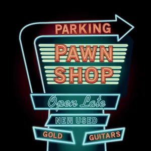 Retro Pawn shop neon sign Retro Pawn shop neon sign