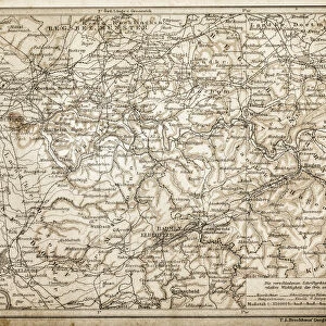 Rhenish-Westphalia coals and industrial map