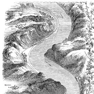Rhive river engraving 1875