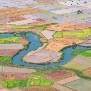 Rice field in valley in Bac Son Viewpoint at Lang Son in Vietnam Rainy Season Rice field in valley in Bac Son Viewpoint at Lang Son in Vietnam Rainy Season