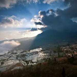 Rice terrace in Yuanyang County Rice terrace in Yuanyang County