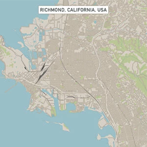 Richmond California US City Street Map