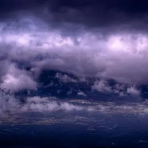 Rif Mountains of Morocco in clouds Rif Mountains of Morocco in clouds