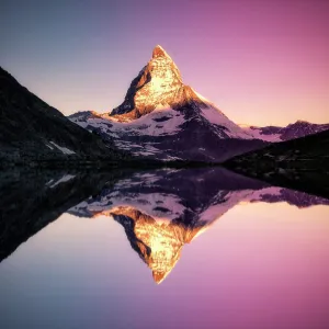 Riffelsee sunrise Riffelsee sunrise