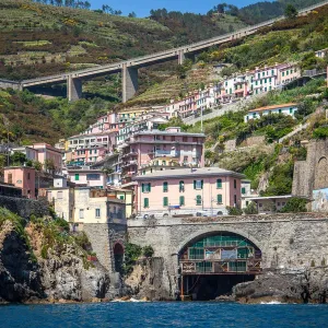 Riomaggiore Train Station Panoramic Print