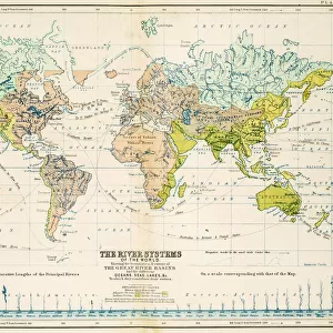 Rivers - Map of the world 1861