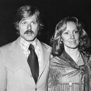 Robert Redford and Lola at Movie Premiere Print Robert Redford and Lola at Movie Premiere Print