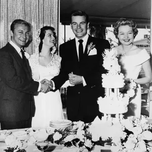 Robert Wagner and Natalie Wood Wedding Print, 1957 Robert Wagner and Natalie Wood Wedding Print, 1957