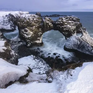 Rock arch, Arnastapi in Iceland