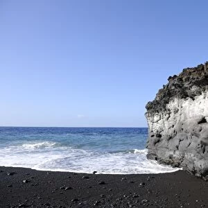 Rock on the beach of Puerto Naos, La Palma, Canary Islands, Canary Islands, Spain, Europe, PublicGround