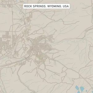 Rock Springs Wyoming US City Street Map Rock Springs Wyoming US City Street Map