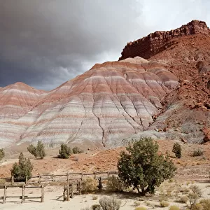Rocky landscape in the Old Paria Movie Set, Utah, USA, America