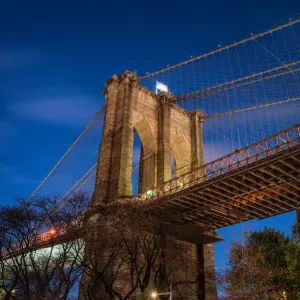 Rolling Clouds Behind the Manhattan Bridge Print Rolling Clouds Behind the Manhattan Bridge Print