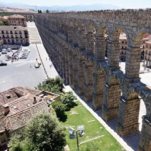Roman Aqueduct in Segovia, Unesco, Spain
