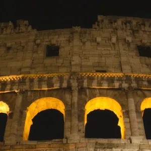 Roman Colosseum by Night Print - UNESCO World Heritage