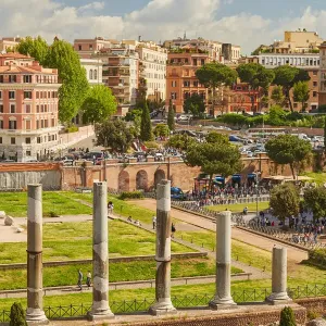 The Roman Forum in Rome, Italy The Roman Forum in Rome, Italy