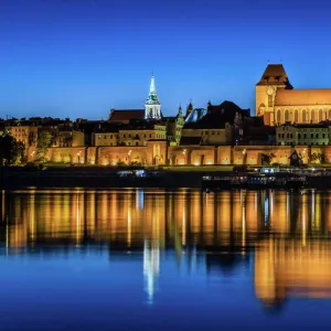 Romantic summer night in Torun