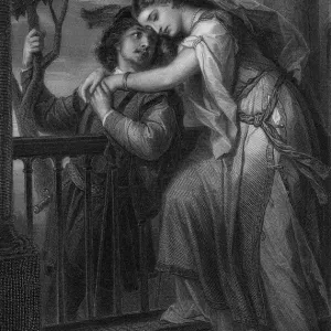 Romeo and Juliet Balcony Scene Print Romeo and Juliet Balcony Scene Print