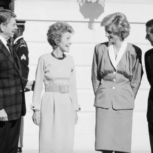 Ronald Reagan with Wife and Royal Couple Ronald Reagan with Wife and Royal Couple