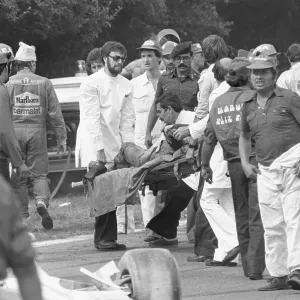 Ronnie Peterson Crash Ambulance Scene Print Ronnie Peterson Crash Ambulance Scene Print