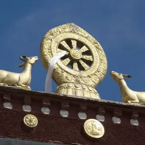 Tibetan Temple Roof Print Tibetan Temple Roof Print