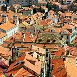 Roofs in the old town of Dubrovnik