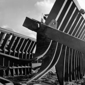 A root rake, a piece of agricultural machinery used in groundnut farming A root rake, a piece of agricultural machinery used in groundnut farming