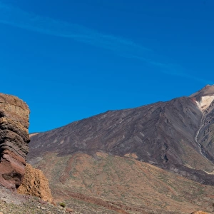 Roque Cinchado and Teide Volcano