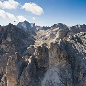 Rosengarten Group, Rosengartenspitze mountain, Kesselkogel mountain, Fallwand, Dolomites, Trentino, Italy