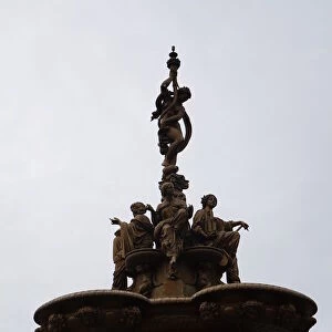 Ross Fountain, Close Up, Princes Street Gardens, Edinburgh, United Kingdom