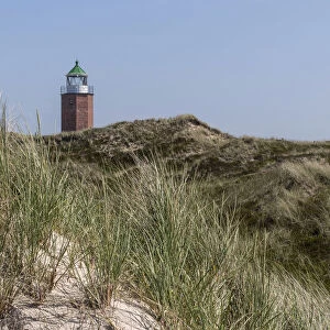 Rotes Kliff Lighthouse, near Kampen, Sylt, Schleswig-Holstein, Germany