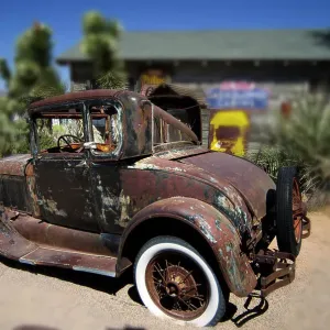 Route 66 Rustic Car Stop Route 66 Rustic Car Stop