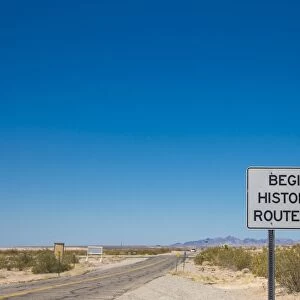 Route 66, sign, Mohave Valley, Arizona, United States
