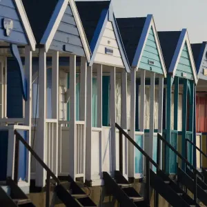 Row of beach huts Row of beach huts