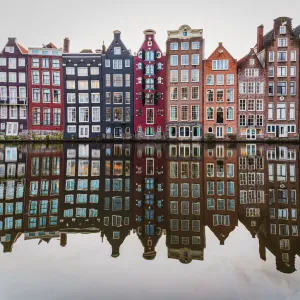 Row of houses in Amsterdam, the Netherlands