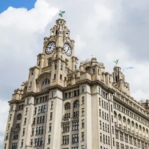 Royal Liver Building panorama Royal Liver Building panorama