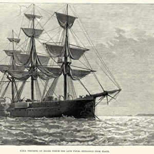 Royal Navy Warship HMS Triumph (1870)