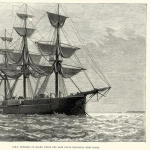 Royal Navy Warship HMS Triumph (1870)