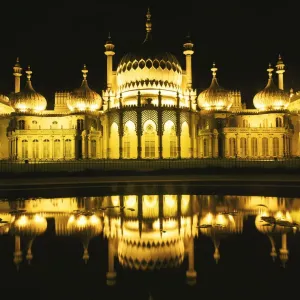 Royal Pavilion Illuminated Print at Night in Brighton Royal Pavilion Illuminated Print at Night in Brighton