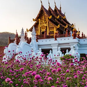 Royal pavilion at sunset, Royal park Rajapruek, Chiang Mai, Thailand