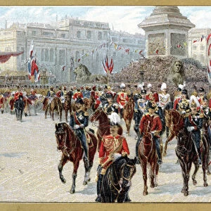Royal Procession Marking Queen Victorias Diamond jubilee 1897