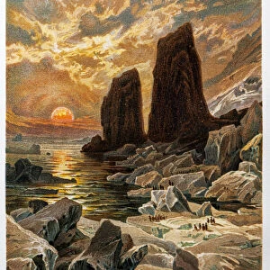 Rudolf Island of Franz Josef Land with Cape Stolbowoi ( Cap of Columns ), Russia