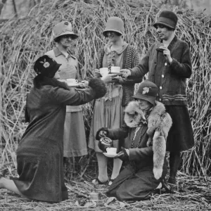 Rugby Fans Print, a 1929 photograph Rugby Fans Print, a 1929 photograph