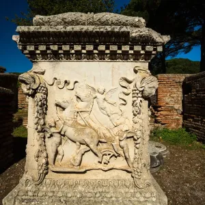 The ruins of the Ancient Roman harbour city of Ostia Antica in Rome, Italy The ruins of the Ancient Roman harbour city of Ostia Antica in Rome, Italy