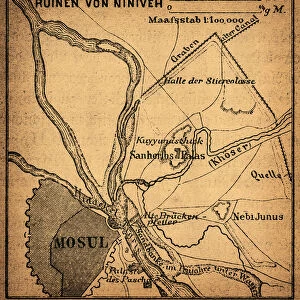 Ruins of Nineveh map