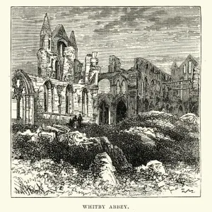 19th Century Whitby Abbey Print 19th Century Whitby Abbey Print
